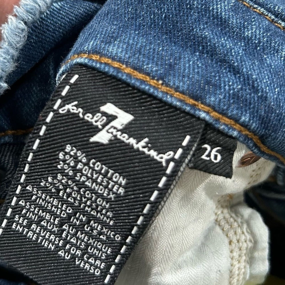 7 for all mankind paper bag jeans women’s size 26 - Picture 5 of 9